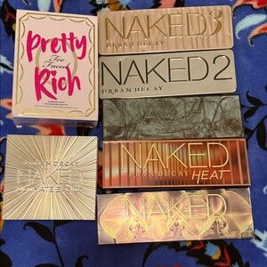 Urban Decay Naked Eyeshadow Palette Set with Gold and Brown Tones
